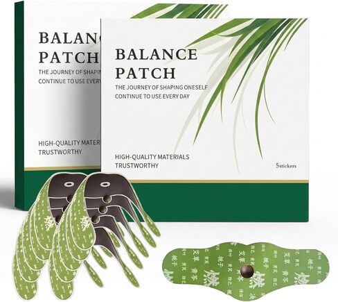 10PCS Hanpo Japanese Herbal Balance Patch,Comfort Non Irritating Design Patch Plant Based Ingredients Comfortable Adhesive Easy Topical Use for All Skin(2 Boxes of 5) in Saudi Arabia
