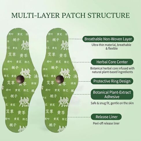 10PCS Hanpo Japanese Herbal Balance Patch,Comfort Non Irritating Design Patch Plant Based Ingredients Comfortable Adhesive Easy Topical Use for All Skin(2 Boxes of 5) in Saudi Arabia