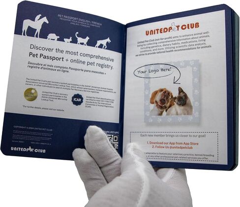 Color Premium PU Leather stitch-sewn Pet Passport Medical Record for Pet Health and Vaccination English + French for Cat, Dog, Puppy and Kitten (Valentine Pink, Single) in Saudi Arabia