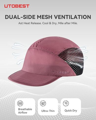 UTOBEST Race Day Performance Running Cap for Men Women | Ultralight Breathable Cap, Sport Hat, Quick Dry, Packable in Saudi Arabia