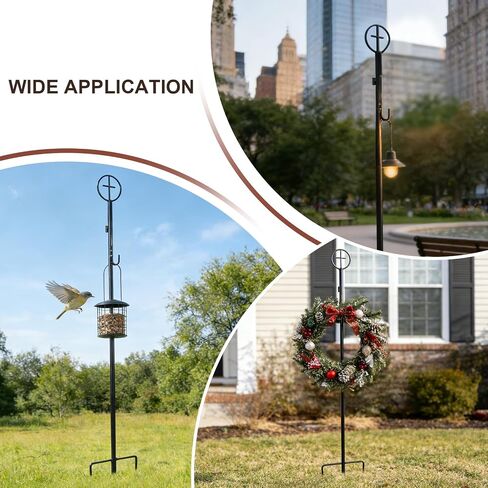 succulentlovers 2PCS Cemetery Wreath Stands, 38" Christmas Metal Wreath Holder Stand with Cross 3 Pronged Decor, Gravestone Wreath Hanger Headstone Flower Holder for Xmas Memorial Day Graveside Decor in Saudi Arabia