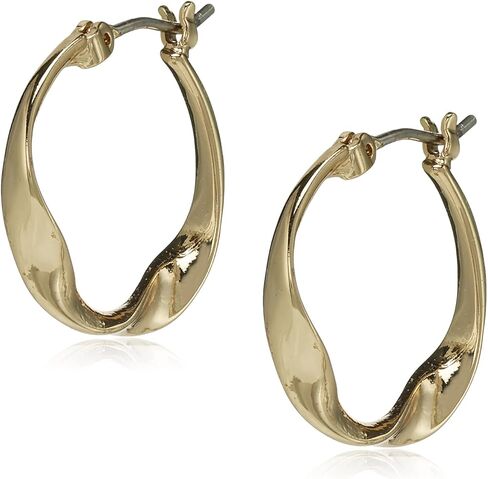 NINE WEST Teardrop Hoop Earrings, Silver Tone,One size,60522224-G03 in Kuwait