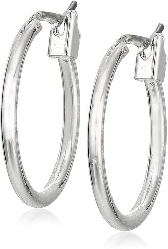 NINE WEST Teardrop Hoop Earrings, Silver Tone,One size,60522224-G03 in Kuwait
