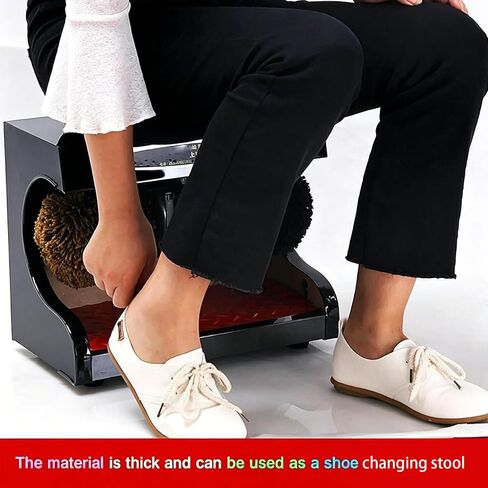 Automatic Shoe Polishing Machine, Electric Sensor Shoe Shiner with Induction Cleaning Brush Dust Removal and Shine System for Home Office and Commercial Footwear Care Use in Saudi Arabia