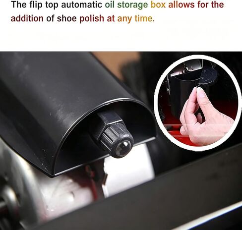 Automatic Shoe Polishing Machine, Electric Sensor Shoe Shiner with Induction Cleaning Brush Dust Removal and Shine System for Home Office and Commercial Footwear Care Use in Saudi Arabia