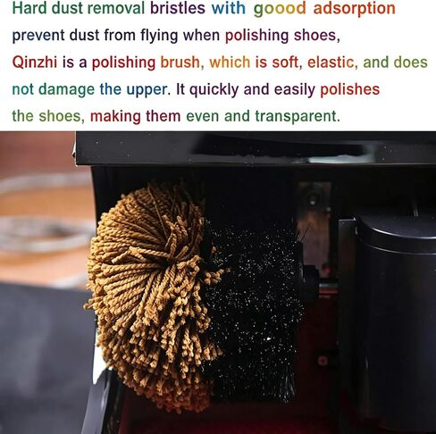 Automatic Shoe Polishing Machine, Electric Sensor Shoe Shiner with Induction Cleaning Brush Dust Removal and Shine System for Home Office and Commercial Footwear Care Use in Saudi Arabia