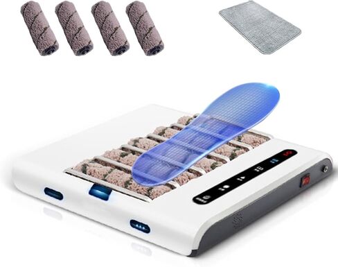 Automatic Shoe Cleaner Machine - Rechargeable Polisher with 5 Brushes, 1000Pa Suction Power, Waterless Cleaning System, Smart Automatic Induction for Effortless Shoe Care in Kuwait