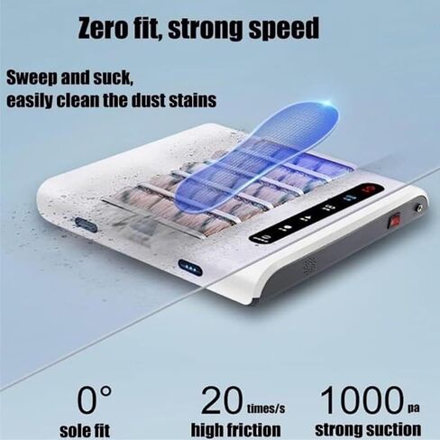 Automatic Shoe Cleaner Machine - Rechargeable Polisher with 5 Brushes, 1000Pa Suction Power, Waterless Cleaning System, Smart Automatic Induction for Effortless Shoe Care in Kuwait