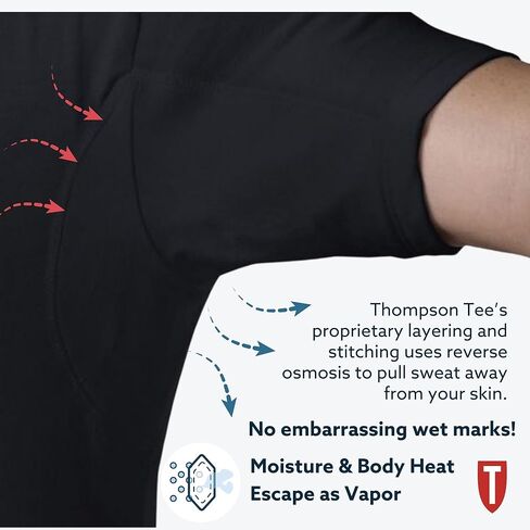Men's Sweatproof Undershirt | Cotton V Neck | Original Fit | with Sweat Pads | White and Black Bundle | Large in Kuwait