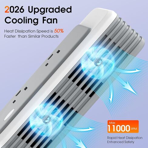 220V to 110V Voltage Converter US to Europe for Curling Iron and Hair Straighteners, Power Converter for European Travel Plug Adapter with 2 USB A & 2 USB C Ports (Type C-Europe) in Saudi Arabia