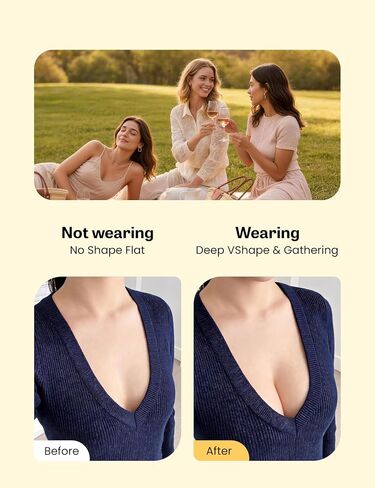 Rosefly Strapless Bras for Women, Sticky Push up, Backless Bra, Invisible Seamless No Show Reusable Stick on for Dress in Saudi Arabia