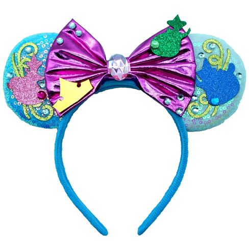 Bow Ears Headbands for Women, Blue Fairy Star Magic Mouse Ears Headbands, Costume Birthday Party Decorations Hair Accessory in Saudi Arabia