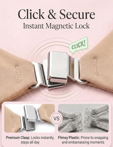 Women Reusable Magnetic Adhesive Bra Strapless Invisible Push Up Sticky Bra for Backless Dress with Nipple Covers in Saudi Arabia