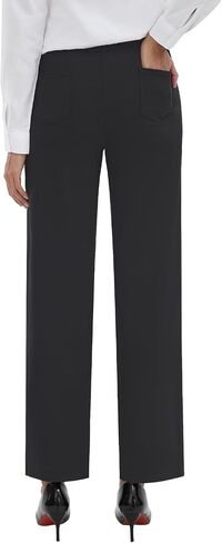 TOPYOGAS Womens High Waist Wide Leg Dress Pants Business Casual Stretchy Work Pants with Pockets Slacks Trousers in Saudi Arabia