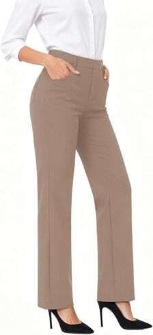TOPYOGAS Womens High Waist Wide Leg Dress Pants Business Casual Stretchy Work Pants with Pockets Slacks Trousers in Saudi Arabia