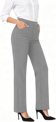 TOPYOGAS Womens High Waist Wide Leg Dress Pants Business Casual Stretchy Work Pants with Pockets Slacks Trousers in Saudi Arabia