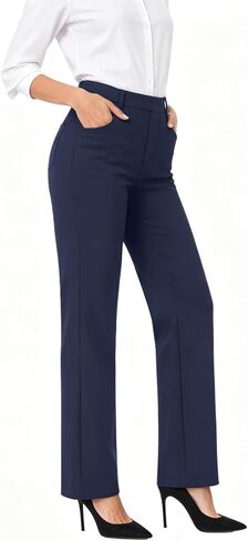 TOPYOGAS Womens High Waist Wide Leg Dress Pants Business Casual Stretchy Work Pants with Pockets Slacks Trousers in Saudi Arabia