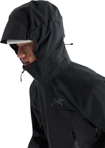 Arc'teryx Beta AR Men's Jacket | Waterproof, Windproof Gore-Tex Pro Shell Men's Winter Jacket with Hood for All Round Use | Black, Medium in Kuwait