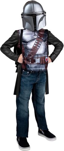 STAR WARS The Mandalorian SuperPower Pak - Backpack with Jetpack, Throwing Discs, Long Sleeve Costume Top, and Plastic Mask in Saudi Arabia