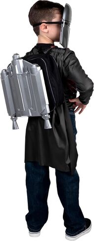STAR WARS The Mandalorian SuperPower Pak - Backpack with Jetpack, Throwing Discs, Long Sleeve Costume Top, and Plastic Mask in Saudi Arabia
