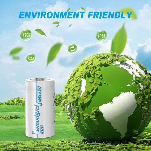 CR123A Batteries CR17345 3V 1500mAh Lithium Battery CR17335 DL123A CR123 Batteries for Intensity Flashlight and Security Device -2 Count in Kuwait