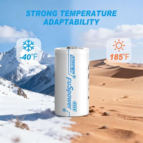 CR123A Batteries CR17345 3V 1500mAh Lithium Battery CR17335 DL123A CR123 Batteries for Intensity Flashlight and Security Device -2 Count in Kuwait