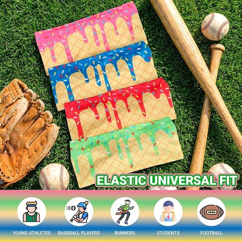 4PC Youth Baseball Headbands for Boys - Elastic Sweatband for Boys Baseball Men Women - Sports Headbands for Basketball Football Golf Team Gift - Soft Athletic Sweat Band for Teens Youth Professional in Saudi Arabia