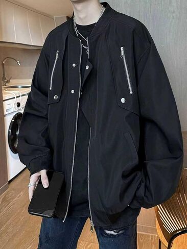 سترة بومبر للرجال - معطف كاجوال لفصل الربيع والخريف in Kuwait