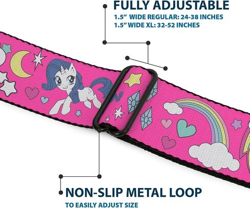 My Little Pony Belt, Seatbelt Buckle Belt, My Little Pony Ponies and Cutie Marks Collage Multi Color, Adjustable in Kuwait