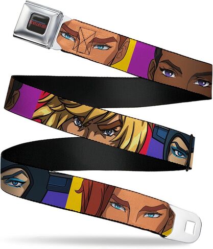Masters of the Universe Belt, Seatbelt Buckle Belt, Masters Of the Universe Revelation Character Close Up Blocks, Adjustable in Kuwait