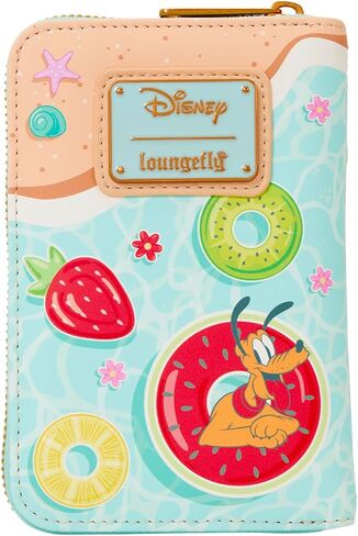 Loungefly Disney: Mickey and Minnie - Beach Fun - محفظة بسحاب مع 4 فتحات للبطاقات - رائعة للأطفال والكبار - محافظ قابلة للتجميع in Kuwait