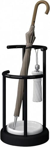 Umbrella Stand with Detachable Drip Tray, Umbrella Holder for Entryway, Rust Proof Umbrella Storage Rack for Homes, Offices, Mudrooms in Saudi Arabia