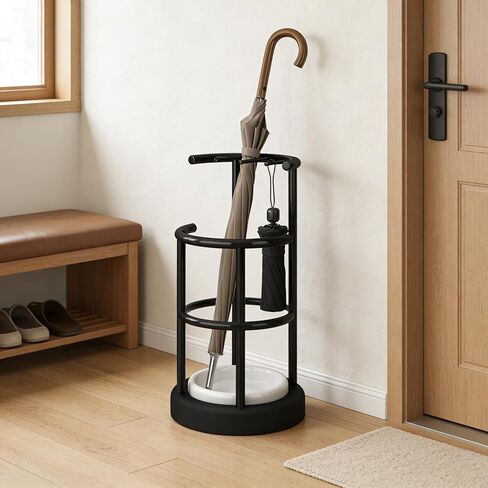 Umbrella Stand with Detachable Drip Tray, Umbrella Holder for Entryway, Rust Proof Umbrella Storage Rack for Homes, Offices, Mudrooms in Saudi Arabia