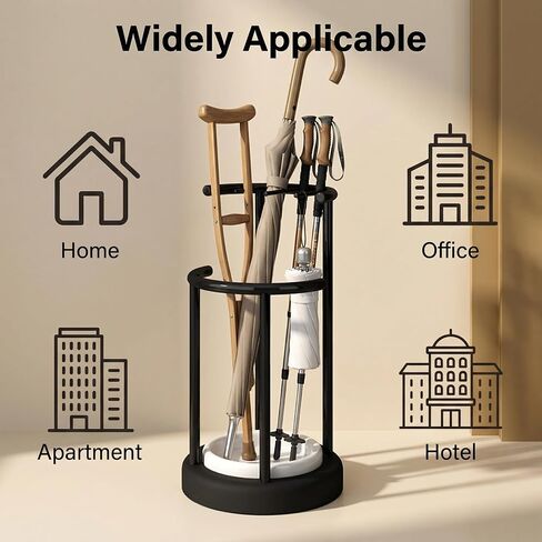 Umbrella Stand with Detachable Drip Tray, Umbrella Holder for Entryway, Rust Proof Umbrella Storage Rack for Homes, Offices, Mudrooms in Saudi Arabia