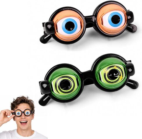 2-Piece Set with Funny Goggles, Funny Goggles and Funny Glasses for Adults, Classic and Vibrant Green Styles for Parties and Events in Saudi Arabia