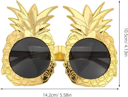 Pineapple Sunglasses for Kids Adult Funny Fruit Sunglasses Luau Party Glasses Beach Hawaiian Swimming Pool Silly and Fun Summer Accessories in Kuwait