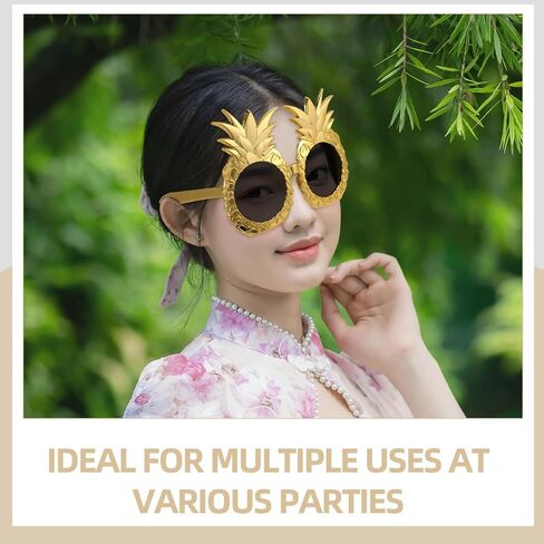 Pineapple Sunglasses for Kids Adult Funny Fruit Sunglasses Luau Party Glasses Beach Hawaiian Swimming Pool Silly and Fun Summer Accessories in Kuwait