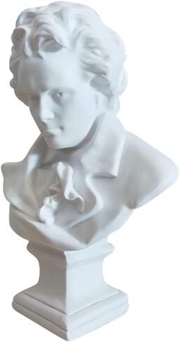 Beethoven Bust Statue Classical Music Composer Bust Figurines Resin Collectible Art Figure Famous Portrait Sculpture for Office Home Gallery in Saudi Arabia