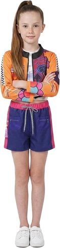 Girls Halloween Costume, Black and Yellow Polyester Top and Pants Set in Saudi Arabia