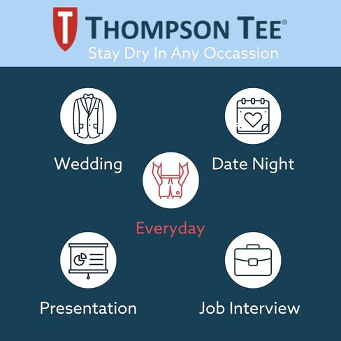 T THOMPSON TEE Men's Sweatproof Undershirt | V Neck | Slim Fit | with Sweat Pads | White, Black | 4-PK Bundle | X-Large in Saudi Arabia