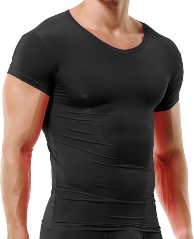 DTODWW Men's Undershirts Soft V Neck Short Sleeves T-Shirts Classic Tees for Men Slim Fit Sweat Shirts Solid Color Tops in Saudi Arabia