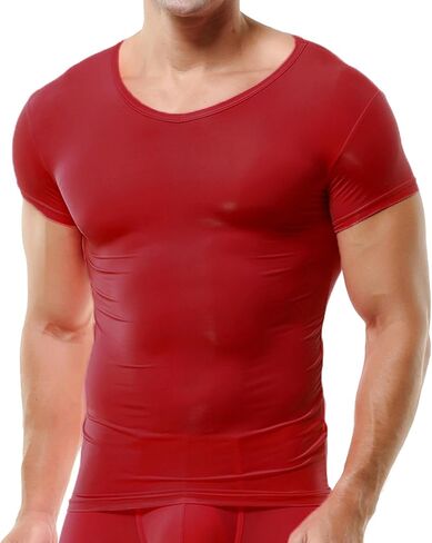 DTODWW Men's Undershirts Soft V Neck Short Sleeves T-Shirts Classic Tees for Men Slim Fit Sweat Shirts Solid Color Tops in Saudi Arabia