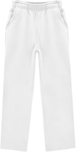 Girls Wide Leg Sweatpants Kids Baggy Sweat Pants for Girls Casual Loose Fit Kids Pants with Pockets in Saudi Arabia