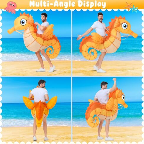 Spinosaurus Inflatable Seahorse Costume Adult,Funny Halloween Costume Men/Women,Blow Up Costumes for Party Cosplay in Saudi Arabia