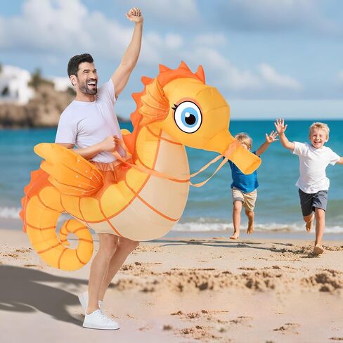 Spinosaurus Inflatable Seahorse Costume Adult,Funny Halloween Costume Men/Women,Blow Up Costumes for Party Cosplay in Saudi Arabia