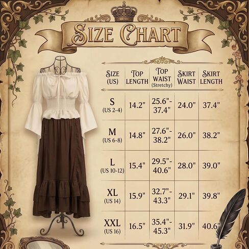 9 PCS Pirate Costume Women Set, Off-Shoulder Top Drawstring Skirt with Corset, Renaissance Halloween Outfit in Saudi Arabia