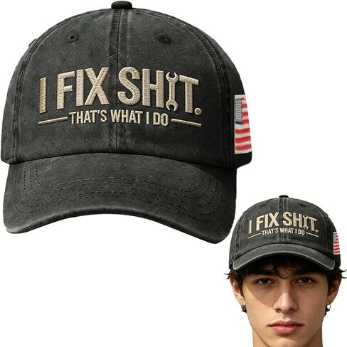 قبعة I FIX Shit، That What I Do Hat، قبعة بيسبول عتيقة قابلة للتعديل للرجال والنساء in Kuwait