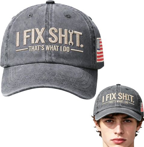 قبعة I FIX Shit، That What I Do Hat، قبعة بيسبول عتيقة قابلة للتعديل للرجال والنساء in Kuwait