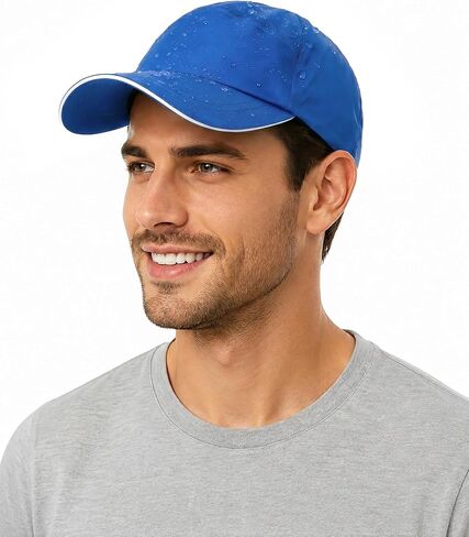 Mens Waterproof Baseball Cap UPF 50+ Sun Protection Windproof Breathable Unisex Quick Dry Outdoor Rain Hat in Saudi Arabia