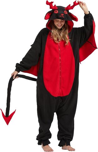 WAWRTOU Jersey Devil Onesie for Adults Halloween One-piece Mythical and Comfortable Unisex in Saudi Arabia